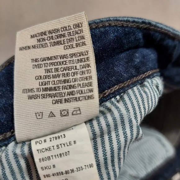 BULLHEAD BLACK Womens Juniors Bootcut Jeans Sz 3R, Stretch Dark Wash Distressed - Picture 6 of 8